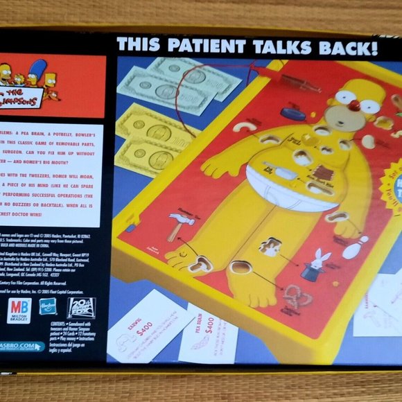 The Simpsons- Operation Skill Game, Milton Bradley, Complete, Tested, 2005 - Picture 2 of 11